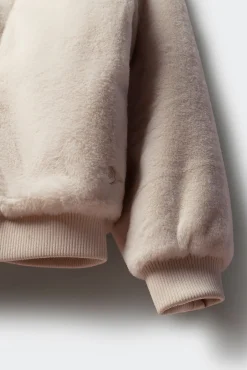 Springfield Kids Sobretudo|Casacos-Bomber de cabelo de menina bege