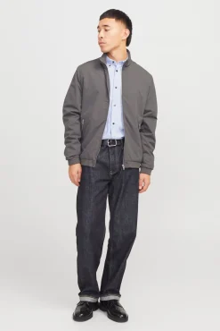 Jack & Jones Casacos-Bomber de corte regular cinzento
