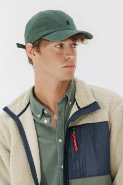 elPulpo Gorrás-Boné bordado lavado Verde