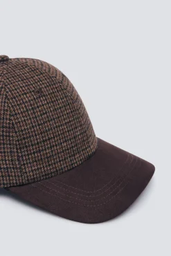 Springfield Gorrás-Boné de beisebol de pied-de-poule pied-de-poule cru