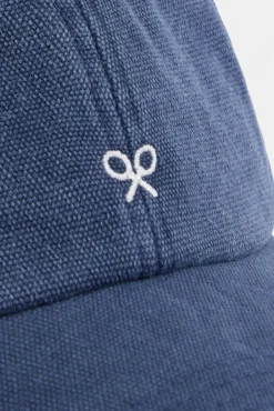 Silbon Gorrás-Boné de raquete bordado Azul