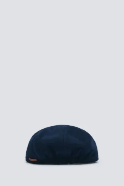 Springfield Gorrás-Boné plano de mistura de lã azul