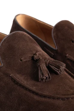 PuroEGO Sapato Social-Borlas de pele com croute Castanho