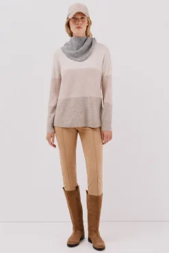 Cortefiel Botas-Bota alta de croute Castanho