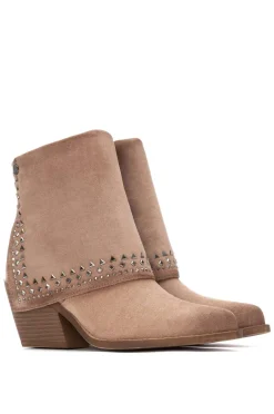 XTI Saltos|Botas-Bota Campera com tachas bege