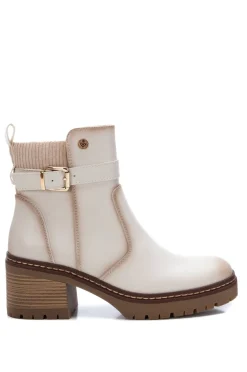 XTI Saltos|Botas-Bota Chelsea bege