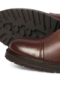 Jack & Jones Botas-Bota com fivela de pele castanho