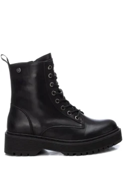 XTI Botas|Botins-Bota de amarrar preto