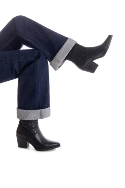 XTI Botas|Botas Cowboy-Bota de Cowboy Bordada preto