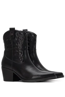 XTI Botas|Botas Cowboy-Bota de Cowboy Bordada preto