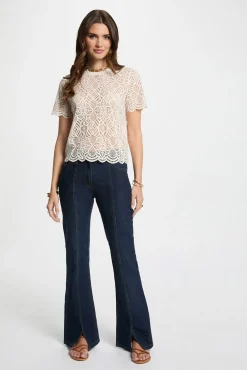 Morgan Jeans|Calças-Bota de cowboy- corte Azul