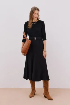 Cortefiel Botas|Saltos-Bota de cowboy de croute Castanho