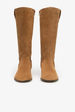 Cortefiel Botas|Saltos-Bota de cowboy de croute Castanho