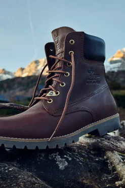 Panama Jack Botas-Bota de homem em pele napa Castanho