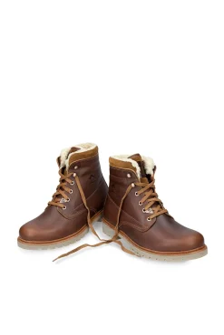 Panama Jack Botas-Bota de homem em pele napa Castanho