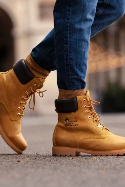 Panama Jack Botas-Bota de homem em pele napa Dourado