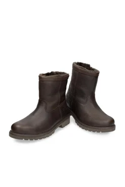 Panama Jack Botas-Bota de pele masculina Castanho