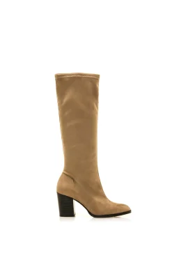 MTNG Saltos|Botas-Bota de salto alto rosa bege