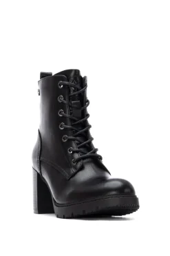 XTI Botas-Bota de salto com cadarço preto