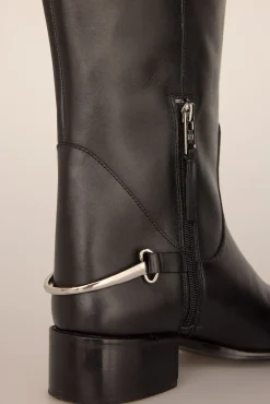 Pedro del Hierro Botas|Saltos-Bota equestre com detalhe metálico Preto