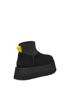 Ugg Botas|Calçado De Couro-Bota feminina clássica Mini Dipper Preto