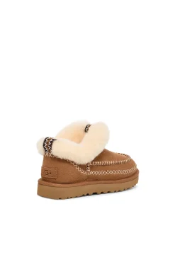 Ugg Botas|Calçado De Couro-Bota feminina clássica Ultra Mini Alpine Castanho