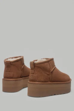 Ugg Botas|Saltos-Bota Plataforma Ultra Clássica Marrom