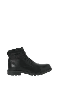 Jack & Jones Botas-Botas altas de couro preto
