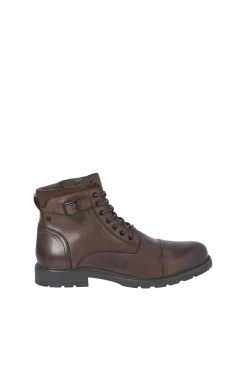 Jack & Jones Botas-Botas altas de couro castanho