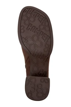 Camper Botas|Calçado De Couro-Botas de couro de cano meia preto