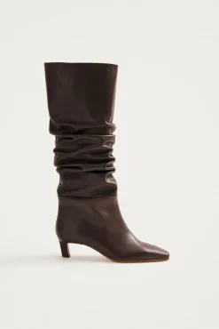 Alohas Botas-Botas de couro Kalila Castanho