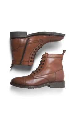 Jack & Jones Botas-Botas de couro para homem cru