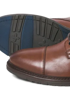Jack & Jones Botas-Botas de couro para homem cru
