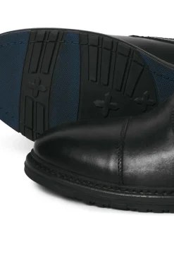 Jack & Jones Botas-Botas de couro para homem preto