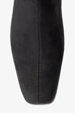 Popa Saltos|Botas-Botas Flare de Camurça Feminina Preto