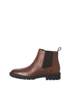 Jack & Jones Botas-Botim Chelsea de couro Castanho