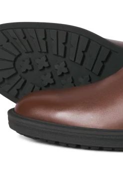 Jack & Jones Botas-Botim Chelsea de couro Castanho