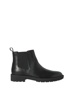 Jack & Jones Botas-Botim Chelsea de couro Preto