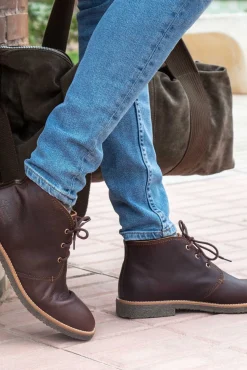 Panama Jack Botas|Botins-Botim de homem em pele napa Castanho