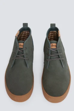 Springfield Botins-Botim em couro croute macia cinzento