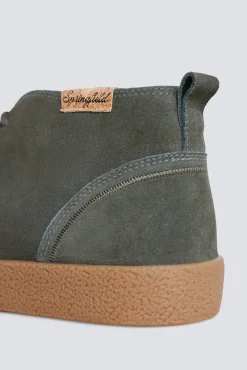 Springfield Botins-Botim em couro croute macia cinzento