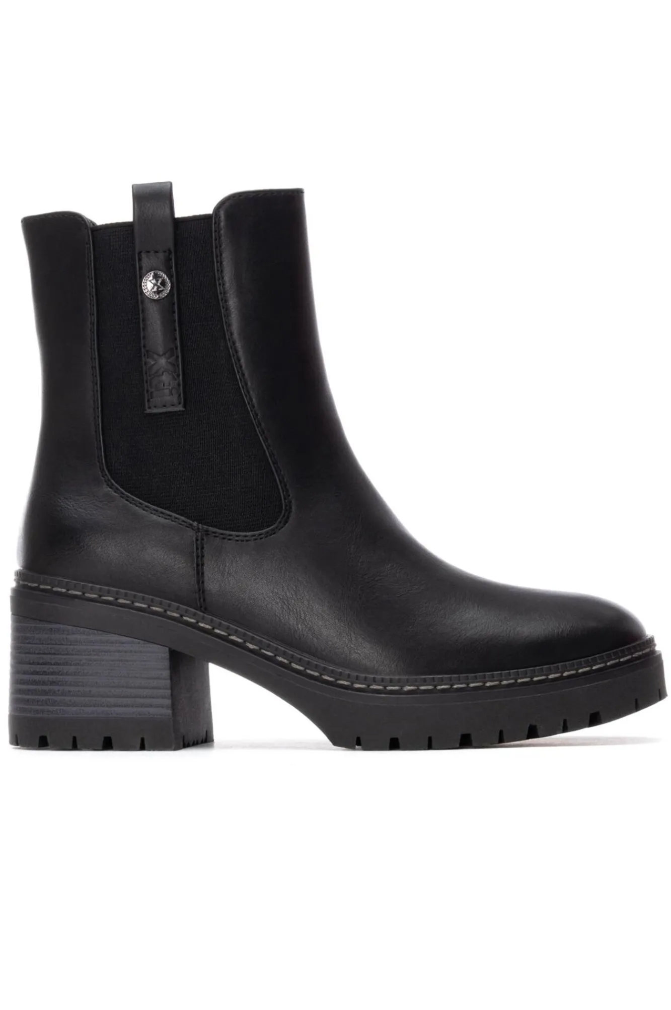 XTI Botas|Botins-Botim tipo chelsea Preto