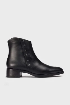 Wonders Saltos|Calçado De Couro-Botins BONJOUR 17 Preto