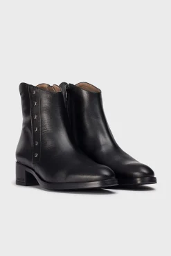 Wonders Saltos|Calçado De Couro-Botins BONJOUR 17 Preto