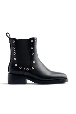 Gioseppo Botas|Botins-Botins Chelsea Halma com tachas e ilhós Preto