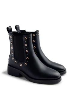 Gioseppo Botas|Botins-Botins Chelsea Halma com tachas e ilhós Preto