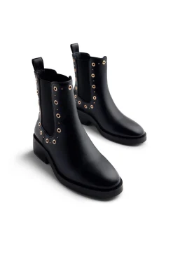 Gioseppo Botas|Botins-Botins Chelsea Halma com tachas e ilhós Preto