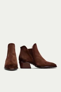 Hispanitas Botas|Calçado De Couro-Botins Chelsea Verona bico fino Castanho