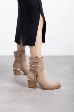 XTI Saltos|Botins-Botins cowboy com franjas Castanho