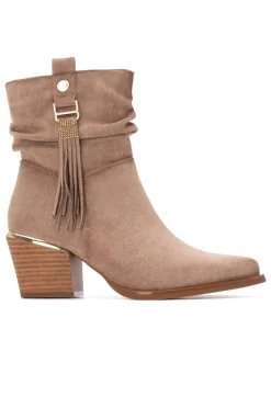 XTI Saltos|Botins-Botins cowboy com franjas Castanho